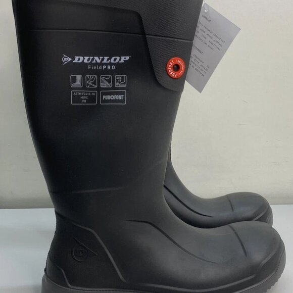 Dunlop Steel Toe Rubber Work Boots – Black – Men’s Size 12 main image 5